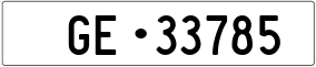 Truck License Plate